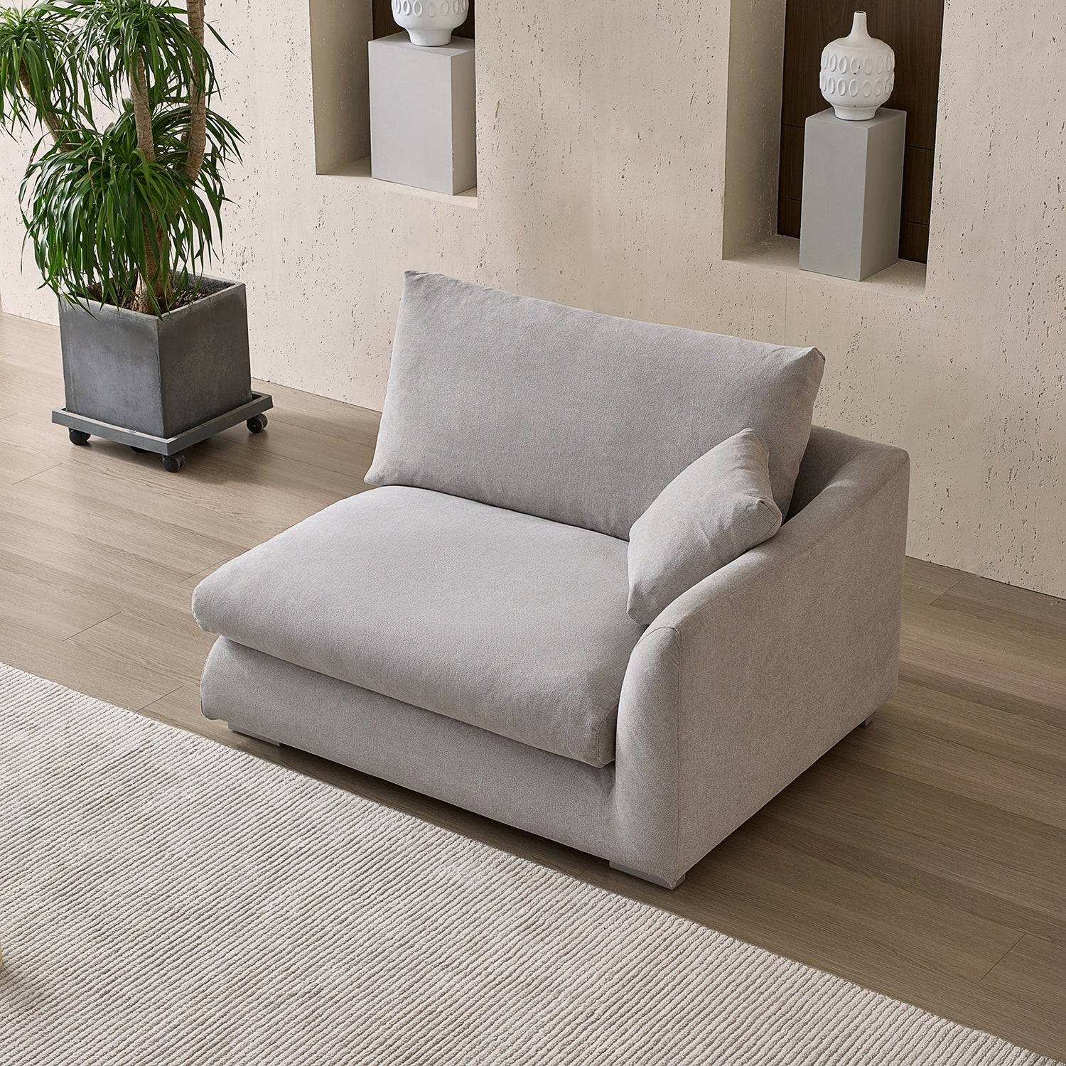 ספה פינתית - ספת הנוצות