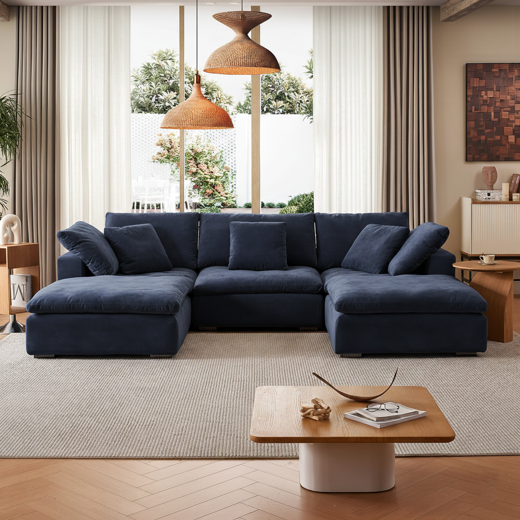 סלון ענן פתוח בצורת ח- Malibu Cloud