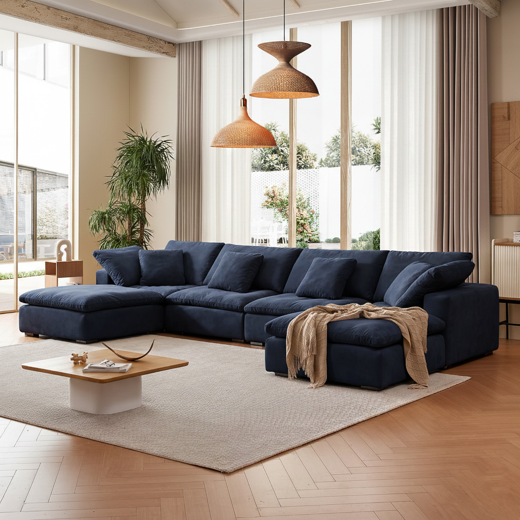 סלון ענן פתוח בצורת ח- Malibu Cloud