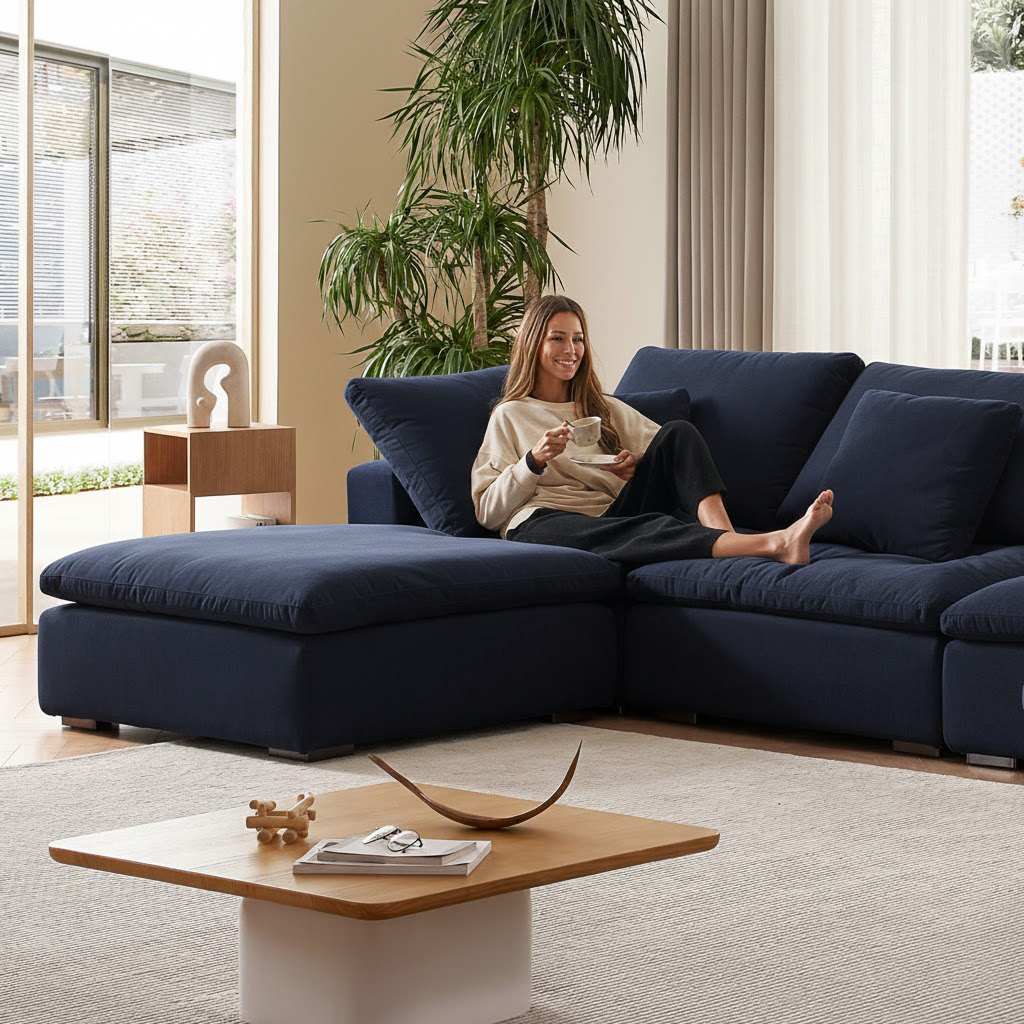 סלון ענן פתוח בצורת ח- Malibu Cloud