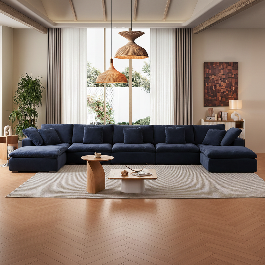 סלון ענן פתוח בצורת ח- Malibu Cloud