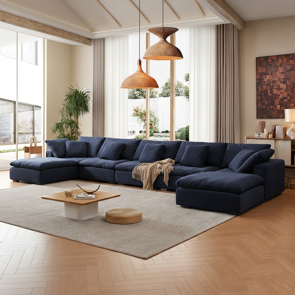 סלון ענן פתוח בצורת ח- Malibu Cloud