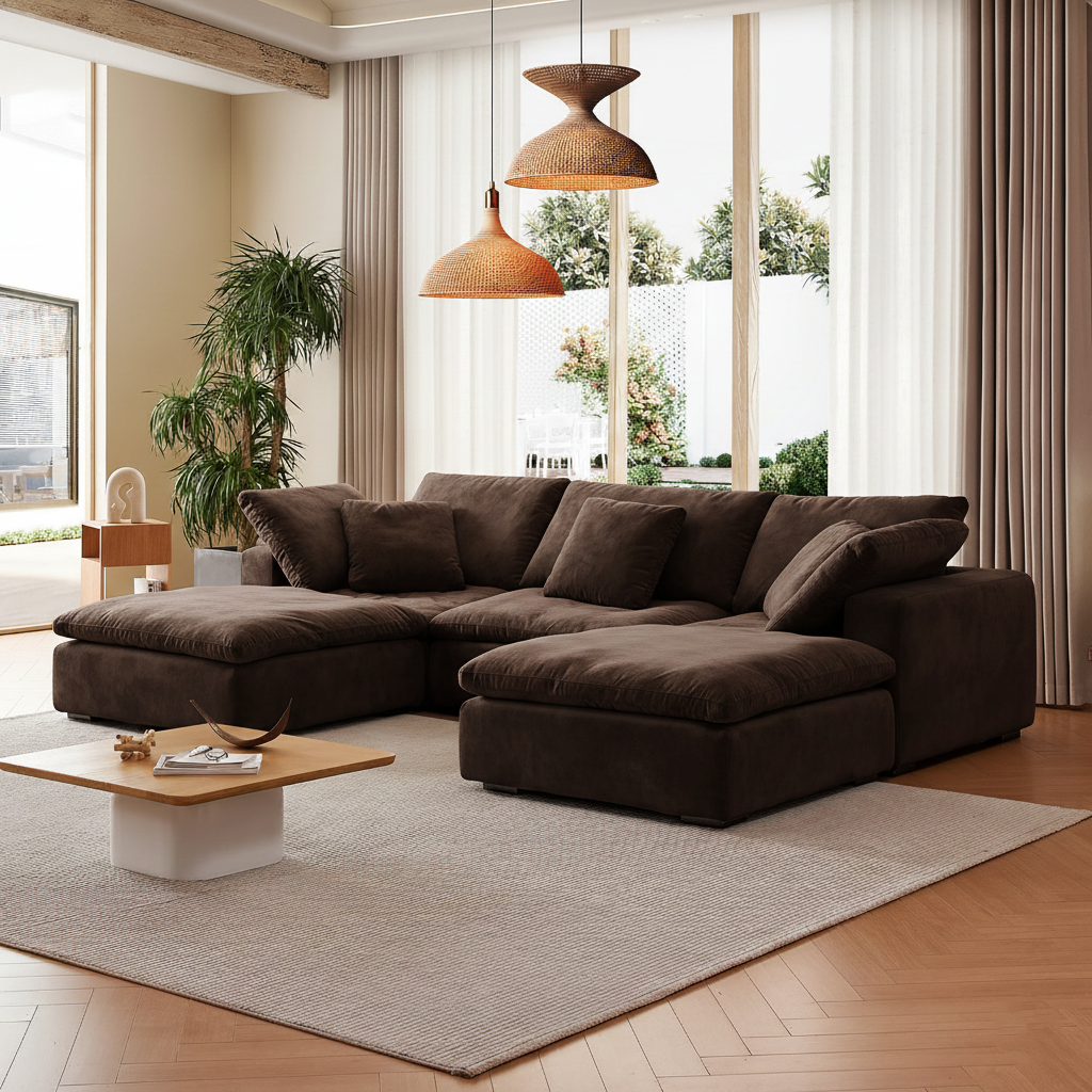 סלון ענן פתוח בצורת ח- Malibu Cloud