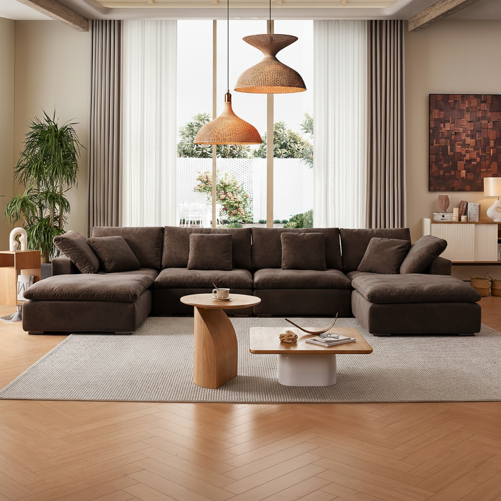 סלון ענן פתוח בצורת ח- Malibu Cloud