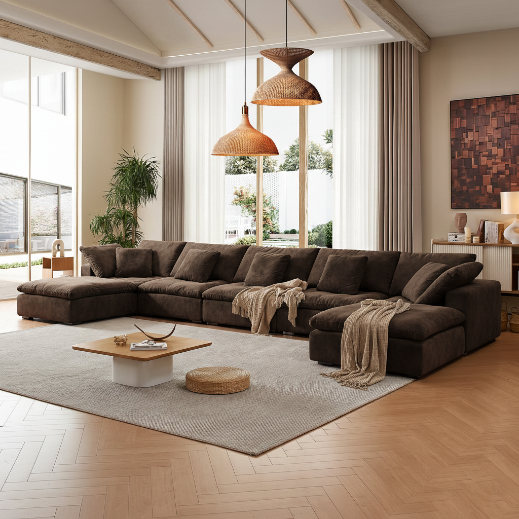 סלון ענן פתוח בצורת ח- Malibu Cloud