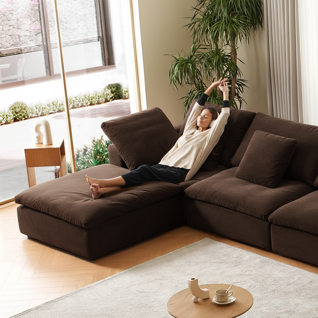 סלון ענן פתוח בצורת ח- Malibu Cloud