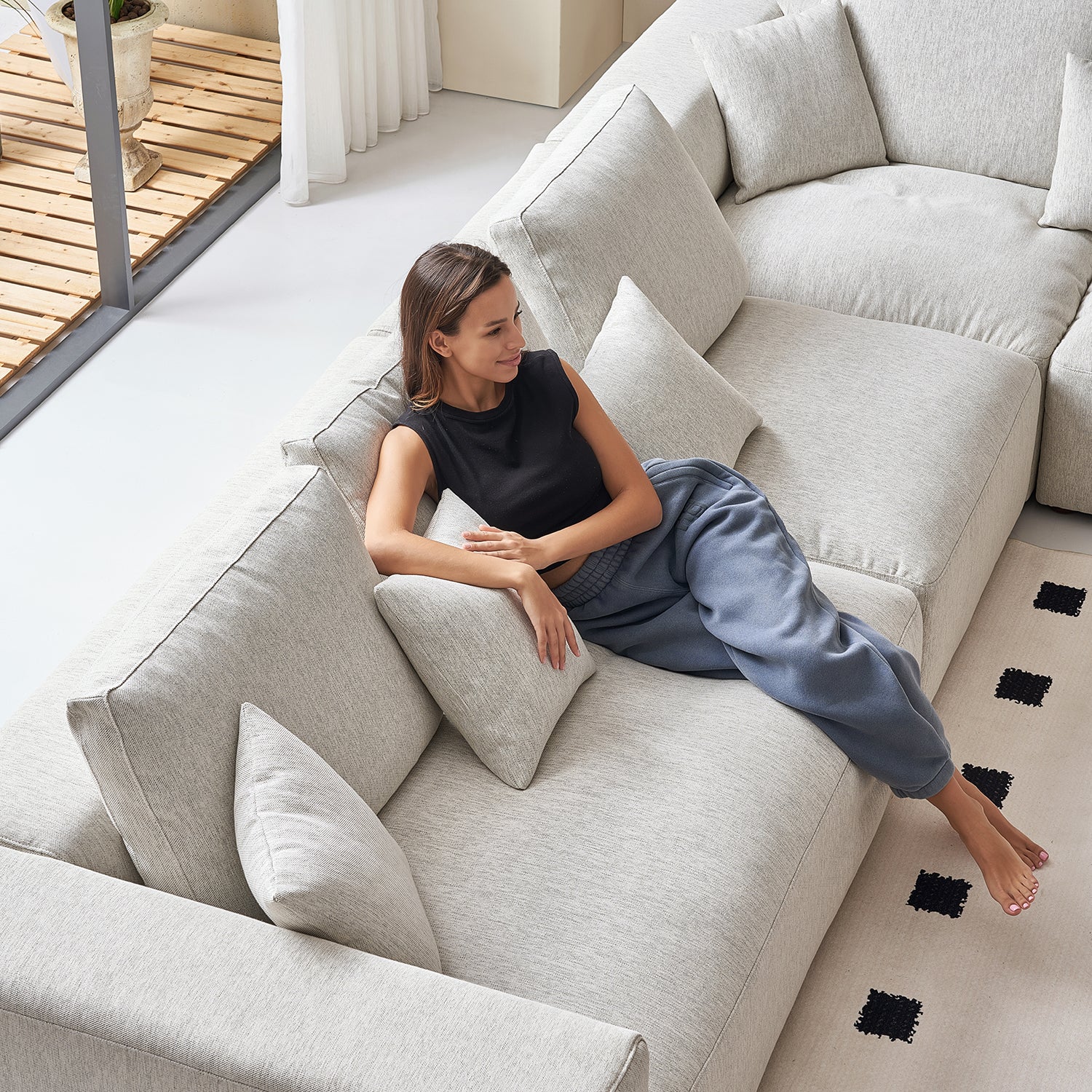 ספת ר פינתית עם משענות יד- הקולקציה החמישית