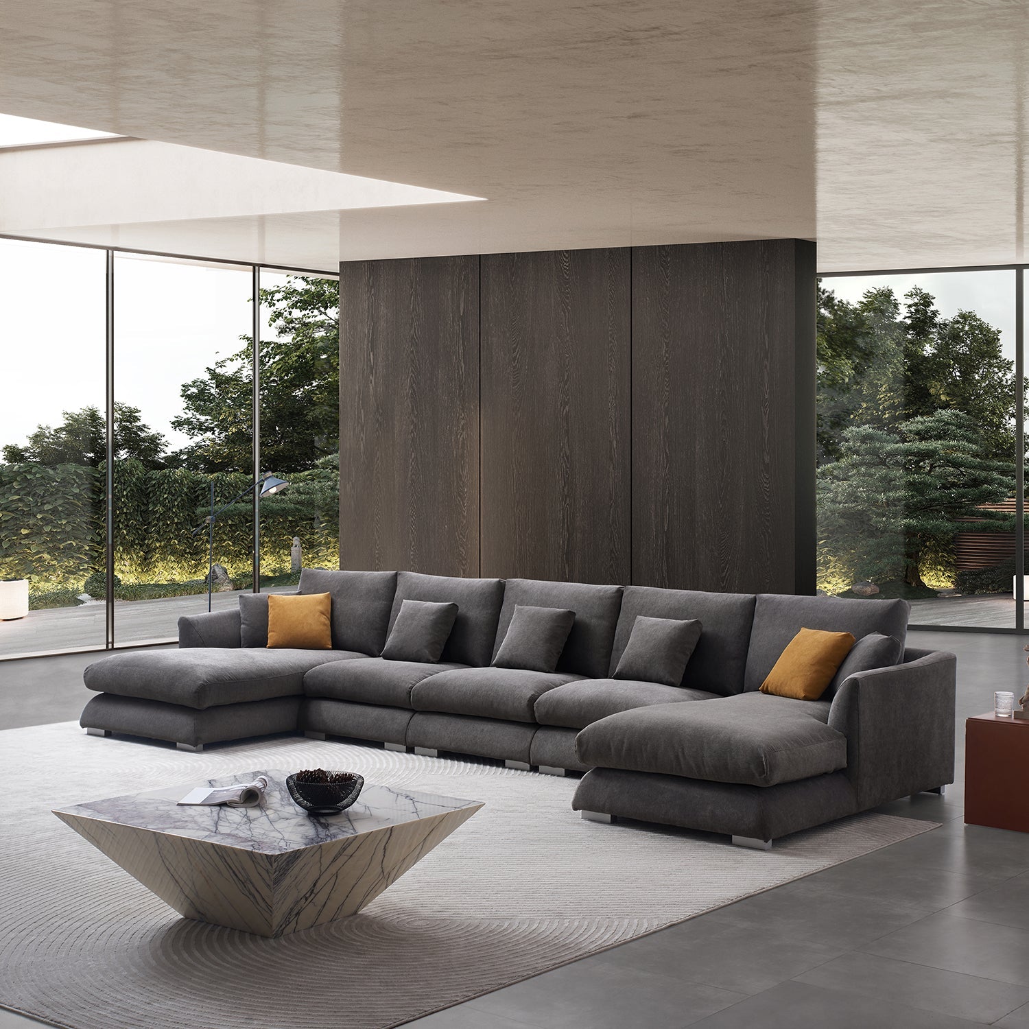 Feathers U-Sectional - Mario Capasa