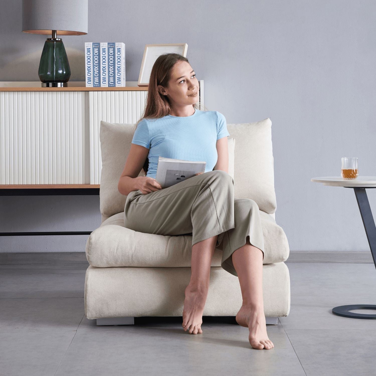 כורסת נוצות מודולרית - מריו קפאסה