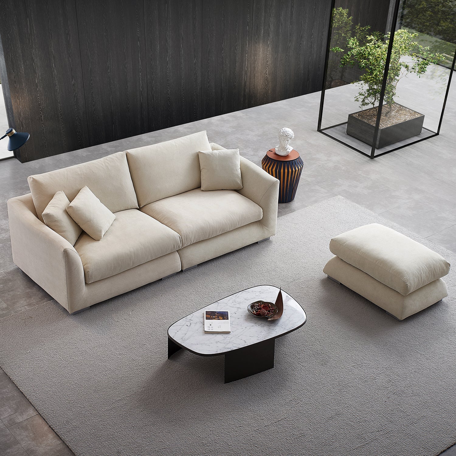 Feathers Sofa Ottoman Mario Capasa