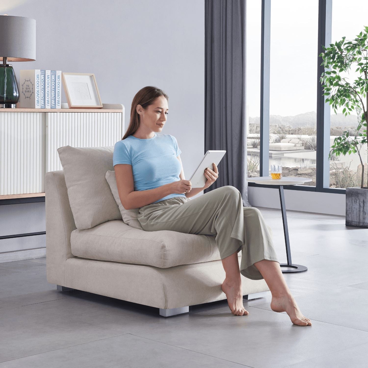 כורסת נוצות מודולרית - מריו קפאסה