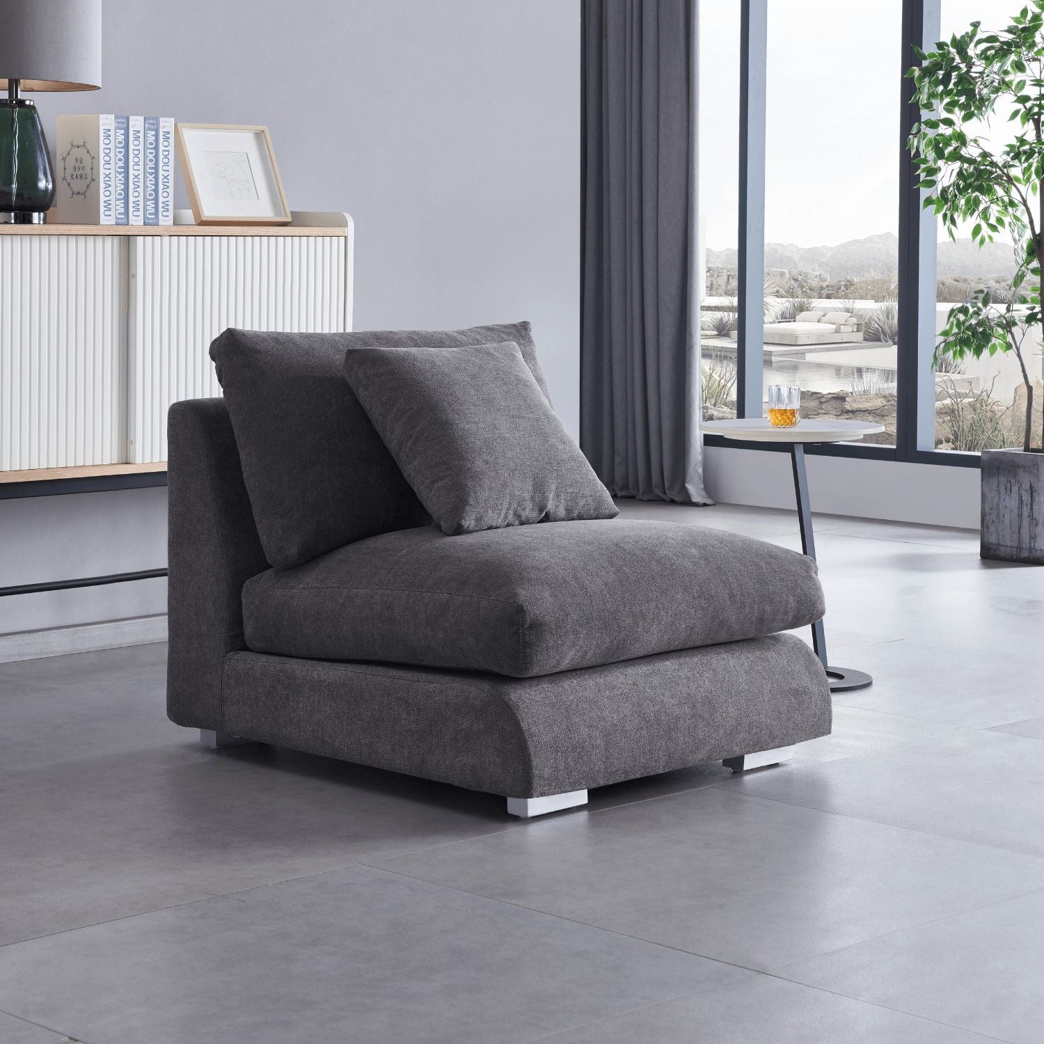 כורסת נוצות מודולרית - מריו קפאסה