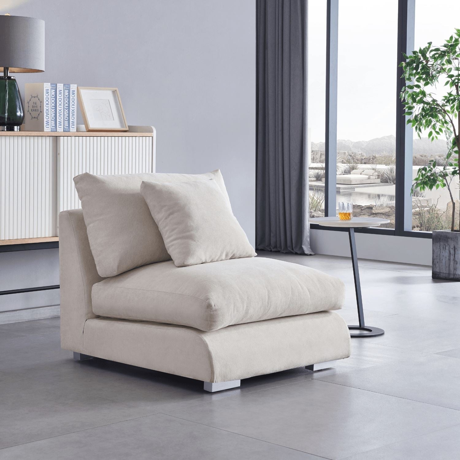 כורסת נוצות מודולרית - מריו קפאסה