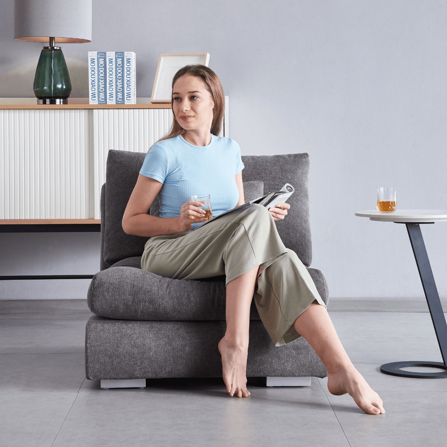 כורסת נוצות מודולרית - מריו קפאסה